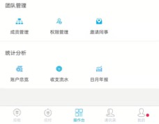 团队管理与统计分析菜单